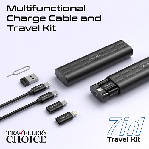 Egal ob USB-C, Lightning oder Micro-USB – mit Promate Perk sind Sie für jede Situation gerüstet.