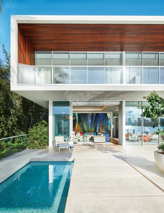 Ingrao Inc project, modern Miami home exterior, terrace