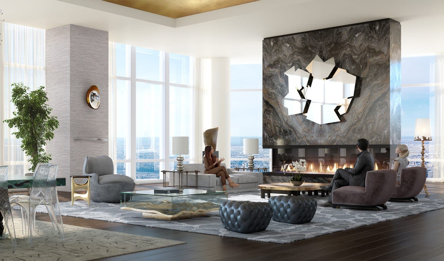 Ingrao Inc project, 35 Hudson Yards, Interior