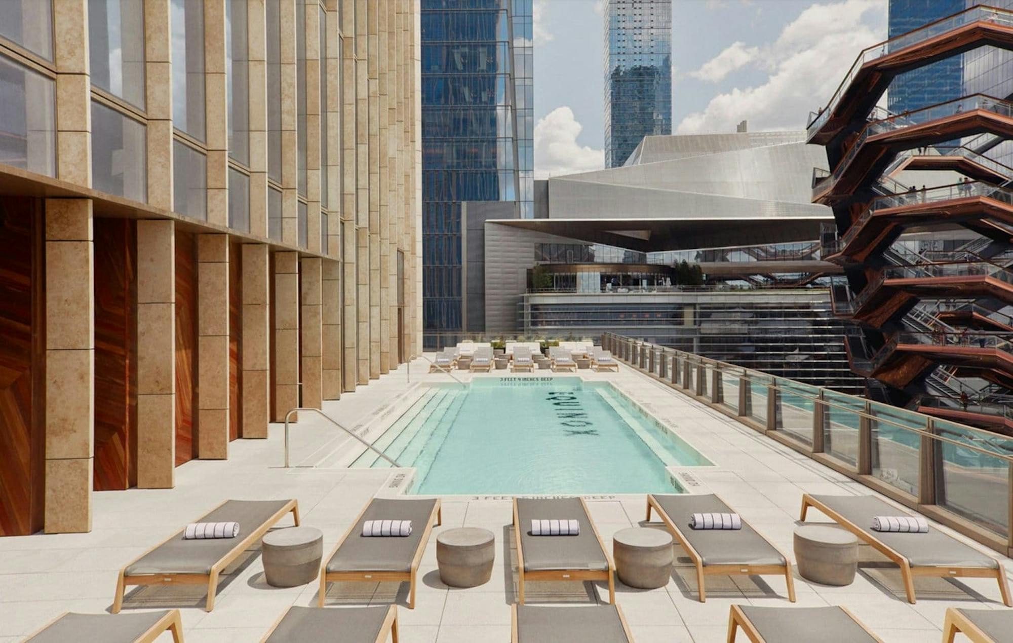 Ingrao Inc project, 35 Hudson Yards, outdoor pool