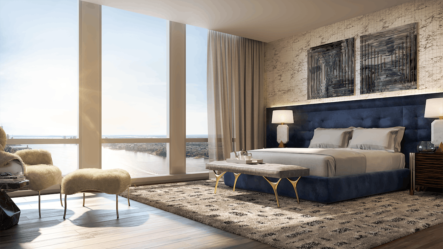 Ingrao Inc project, hudson yards residential tower, bedroom