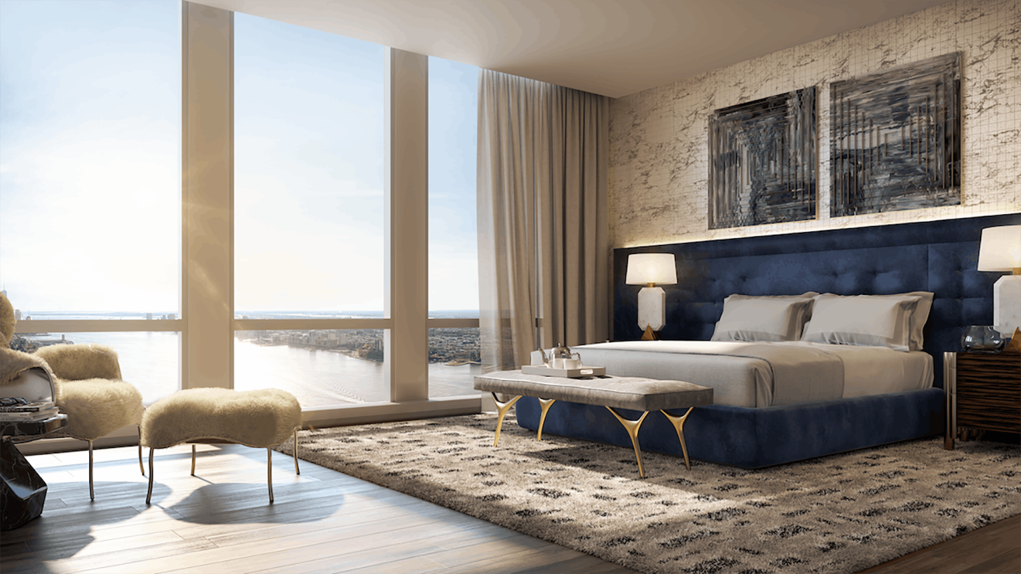 Ingrao Inc project, hudson yards residential tower, bedroom