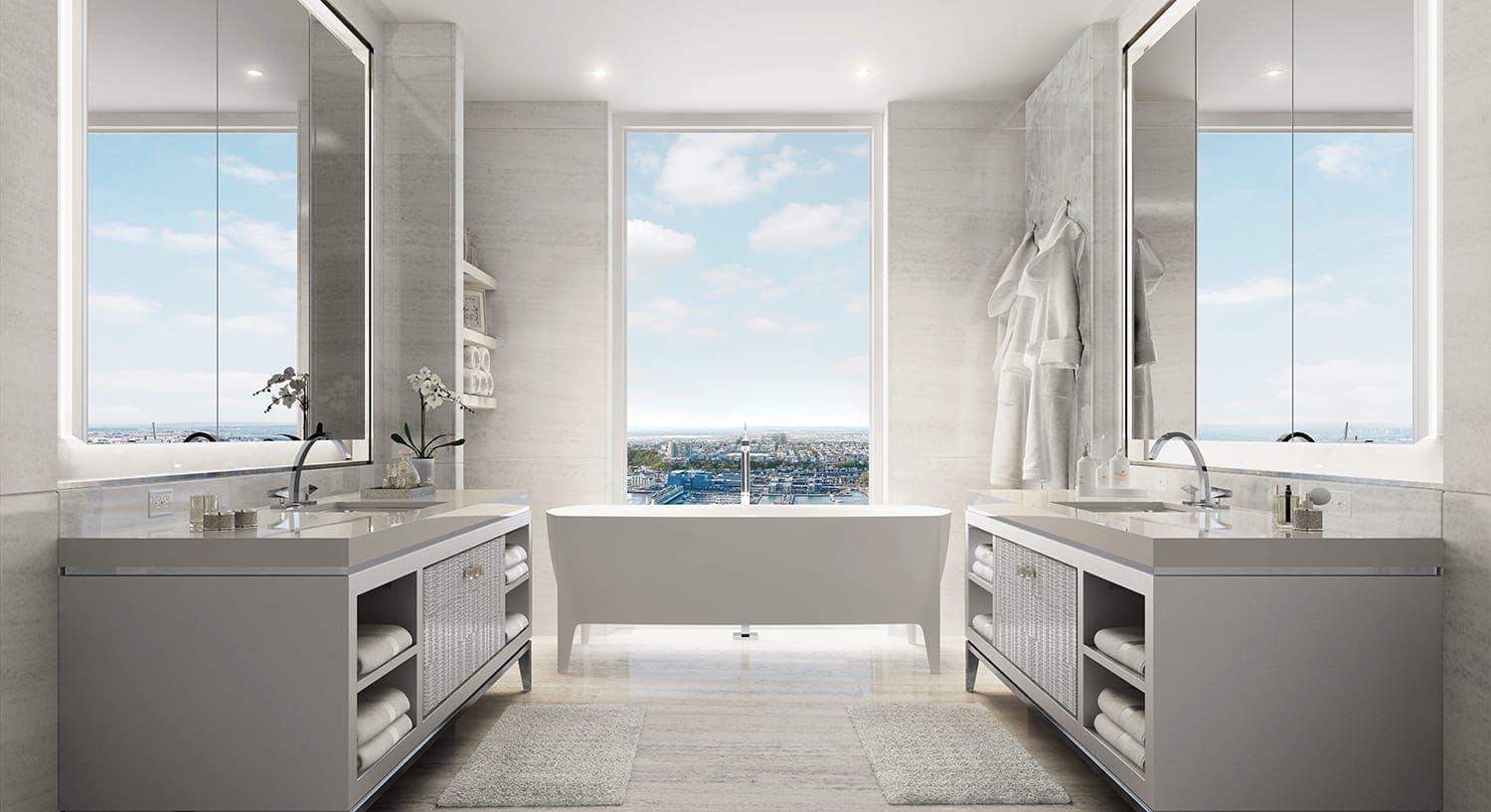 Ingrao Inc project, hudson yards residential tower, bathroom