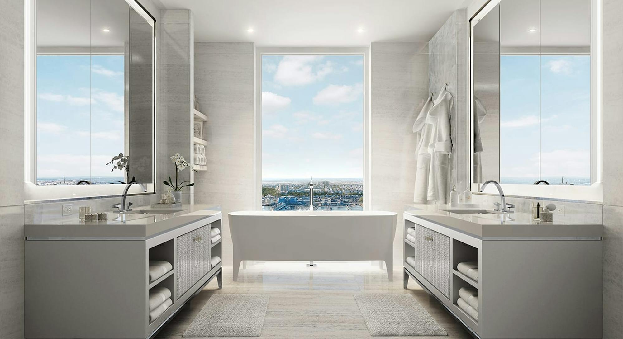 Ingrao Inc project, hudson yards residential tower, bathroom