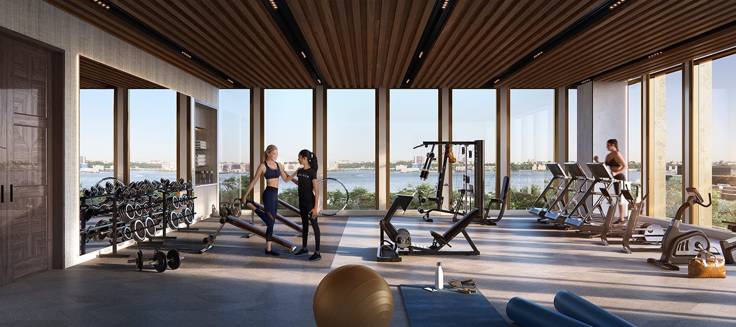 Ingrao Inc project, hudson yards residential tower, gym