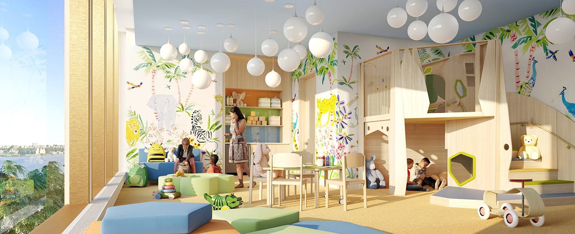 Ingrao Inc project, hudson yards residential tower, children’s playroom
