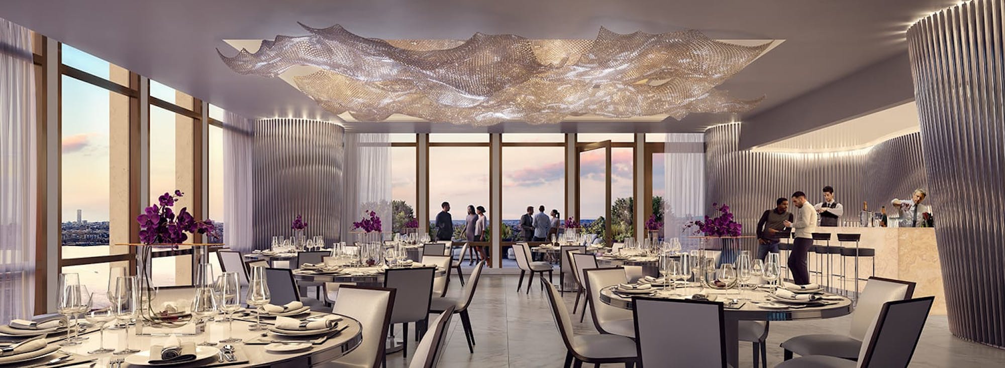 Ingrao Inc project, hudson yards residential tower, dining room