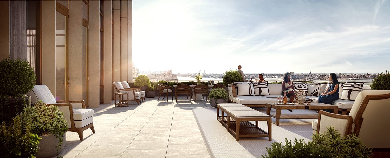 Ingrao Inc project, hudson yards residential tower, terrace