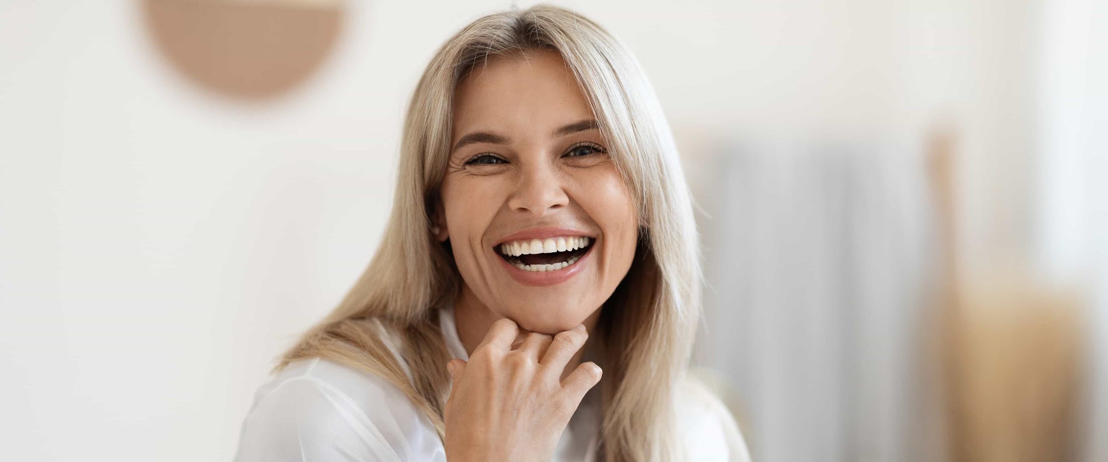 Woman laughing