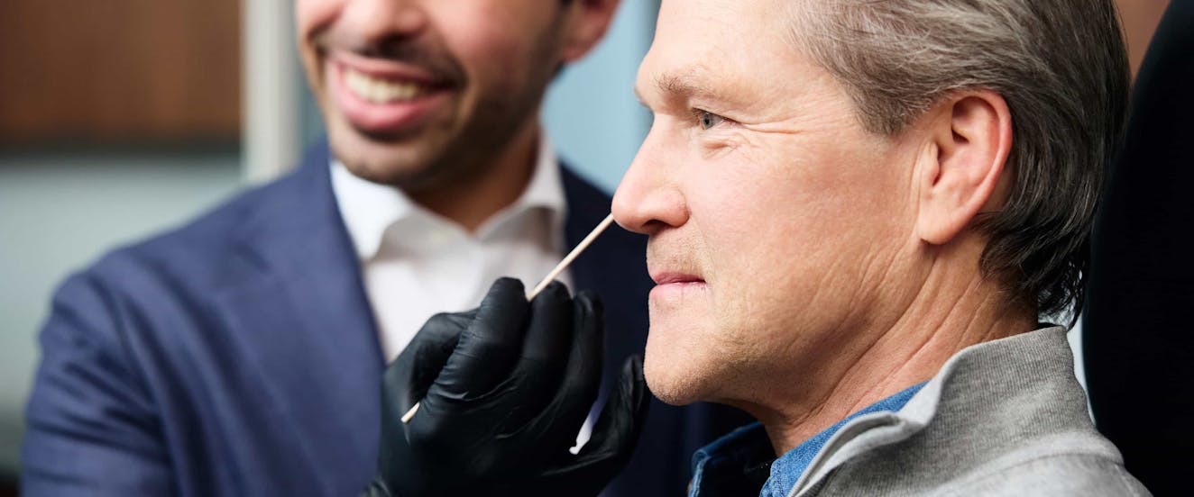 Doctor and patient during consultation