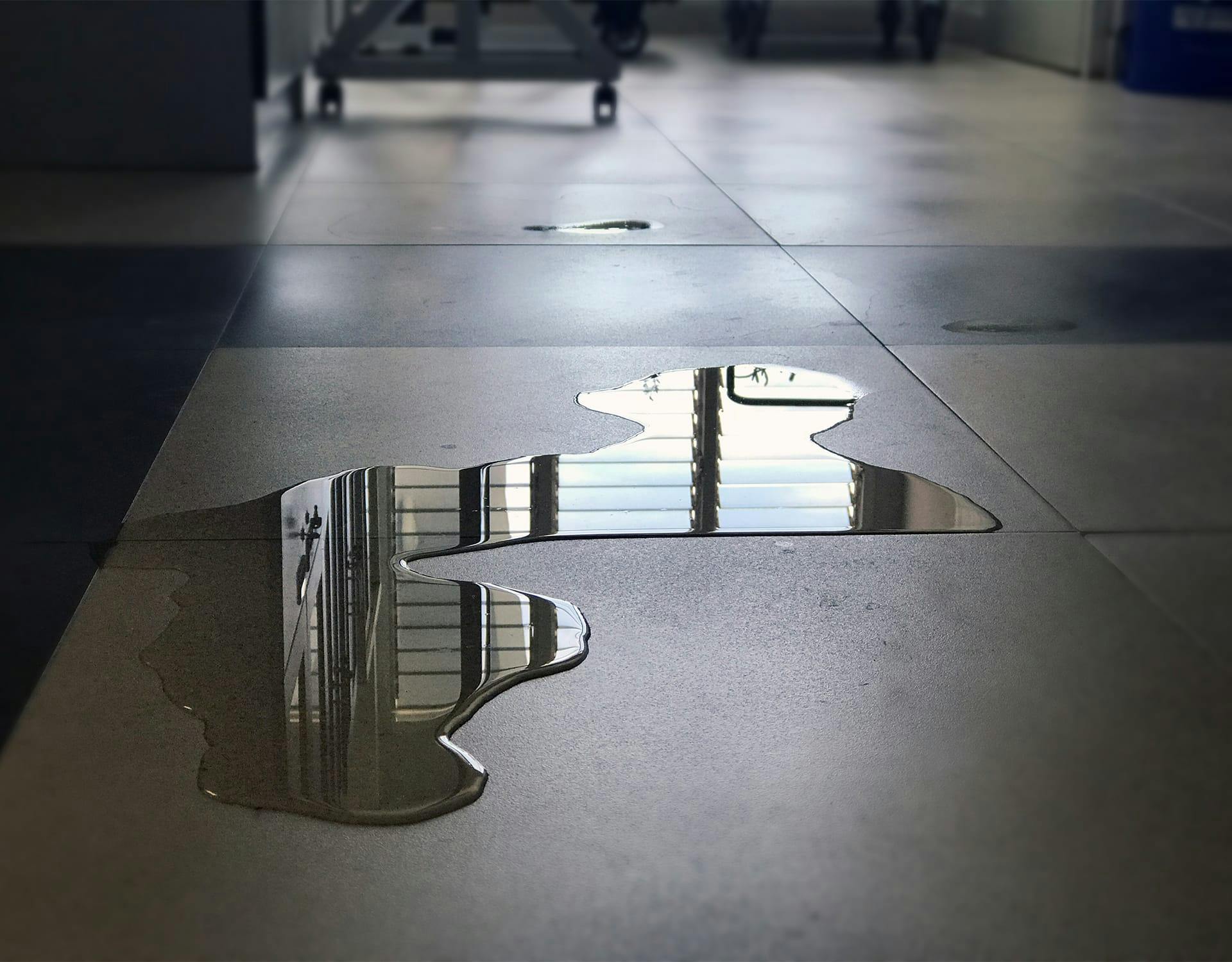 water on a floor