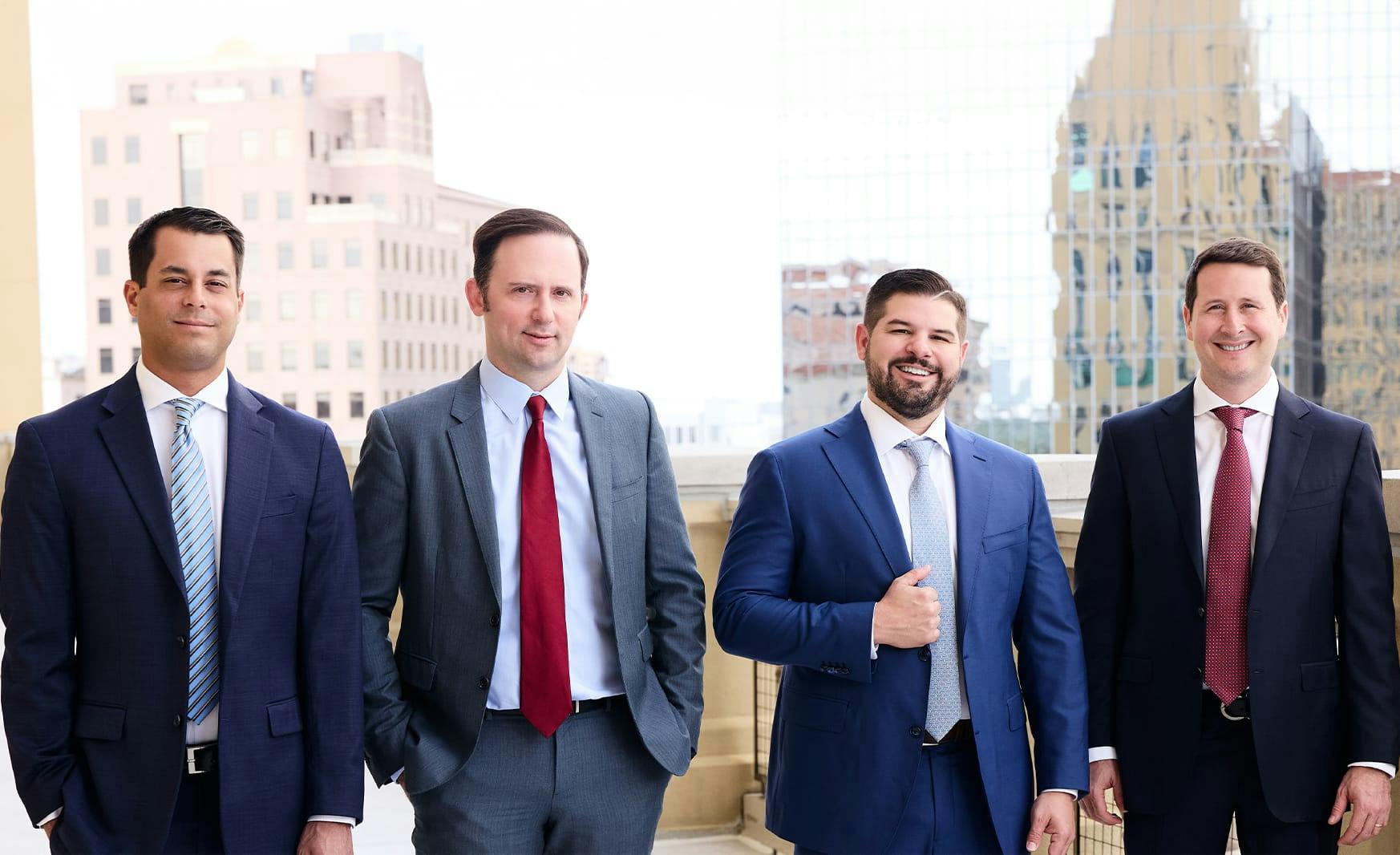 attorneys standing outside