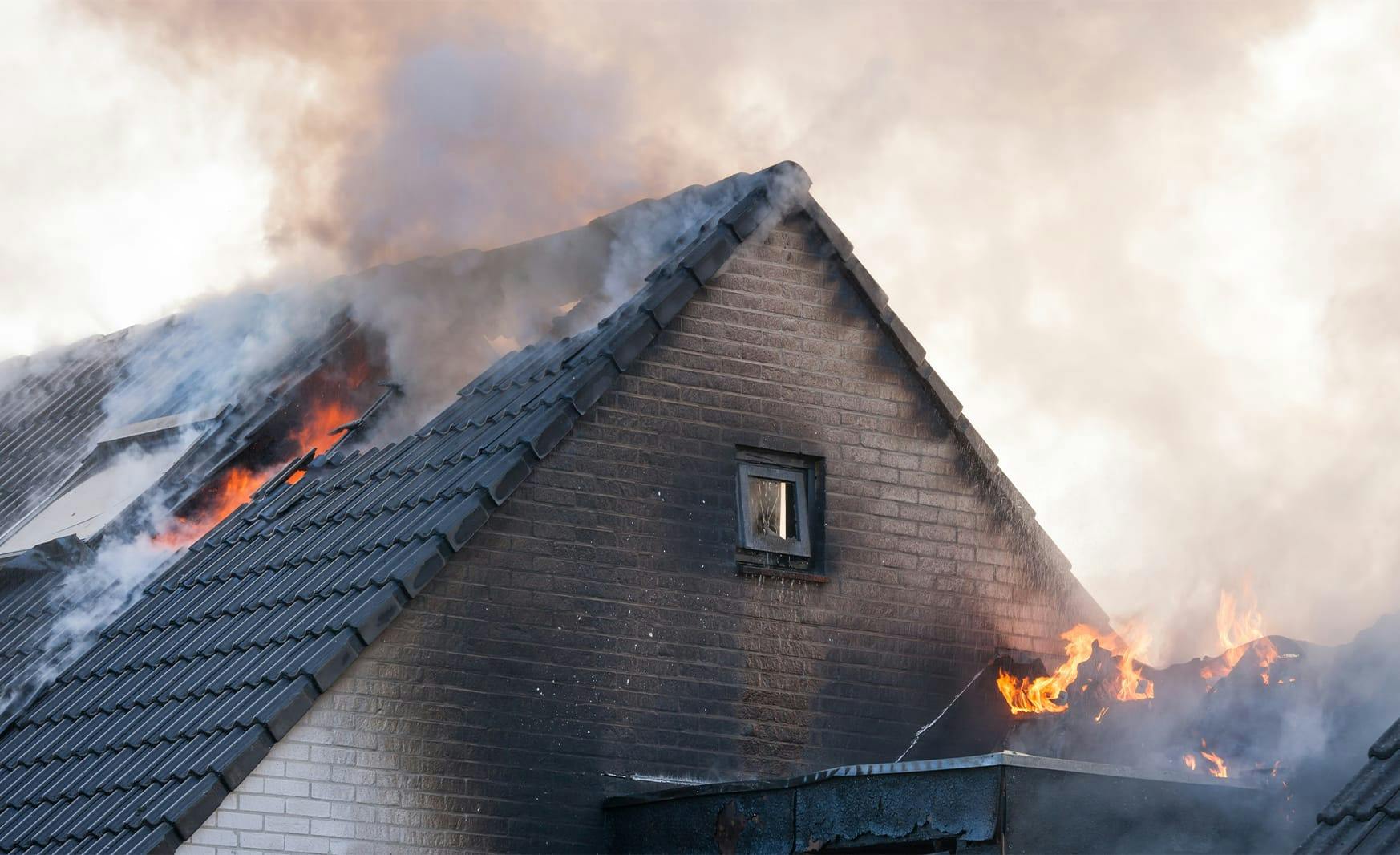 house on fire