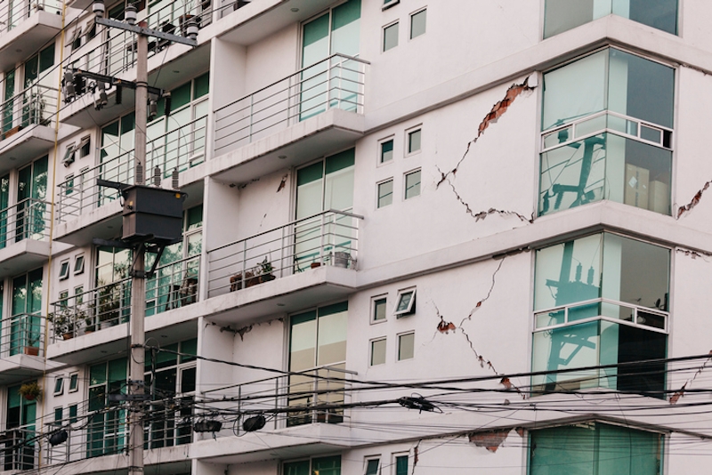 Balconys on a building