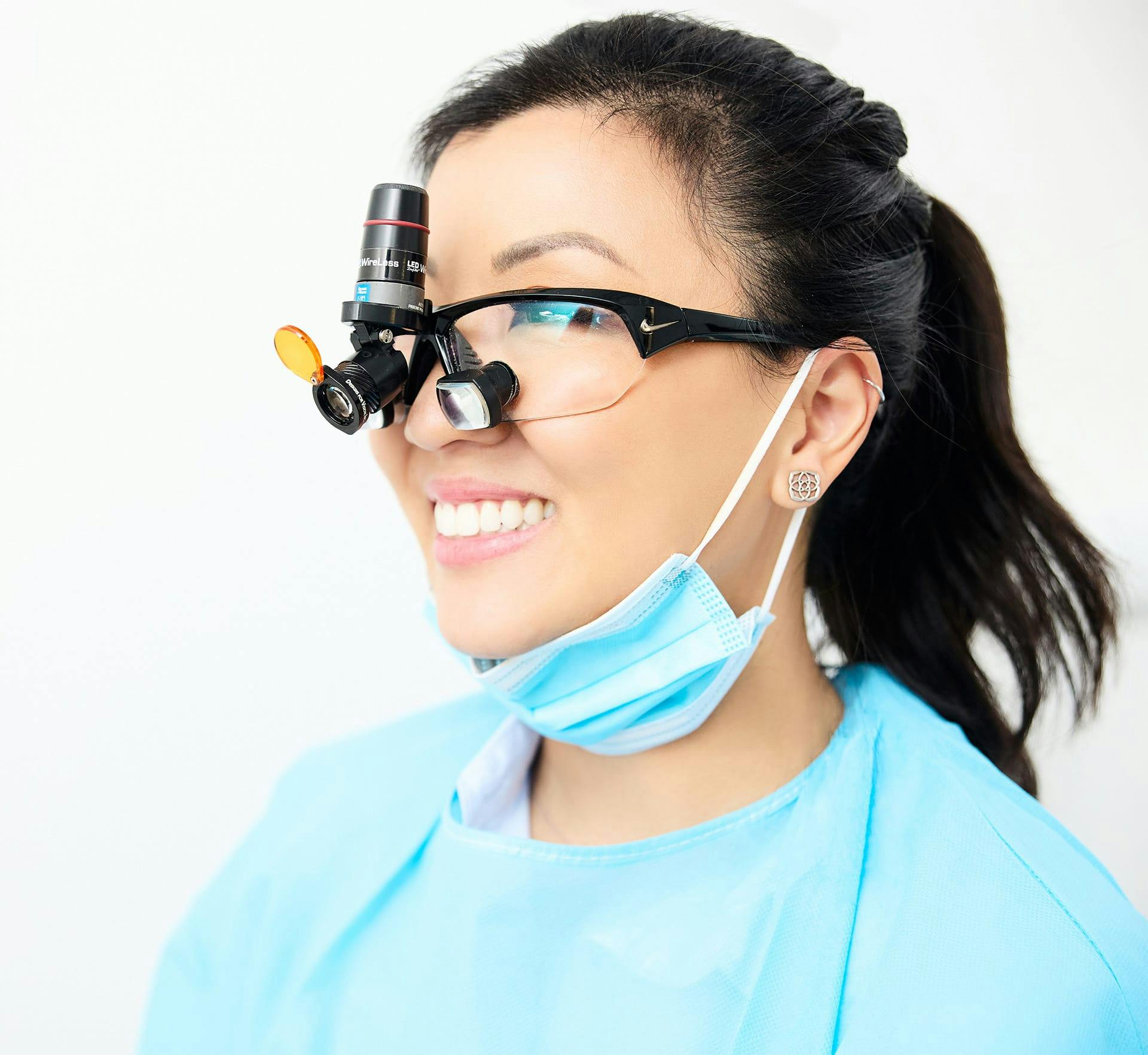 dr lucy in medical gear