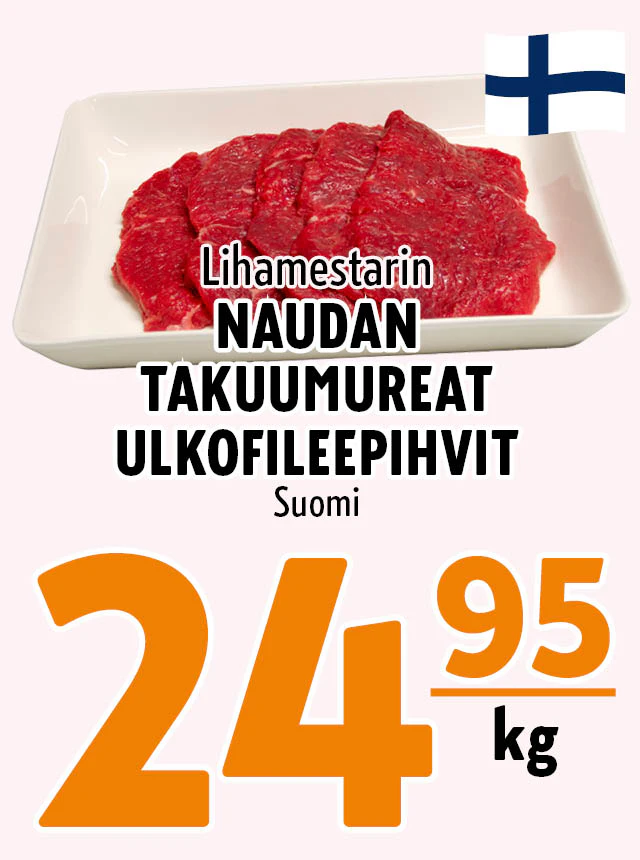 naudan ulkofileepihvit