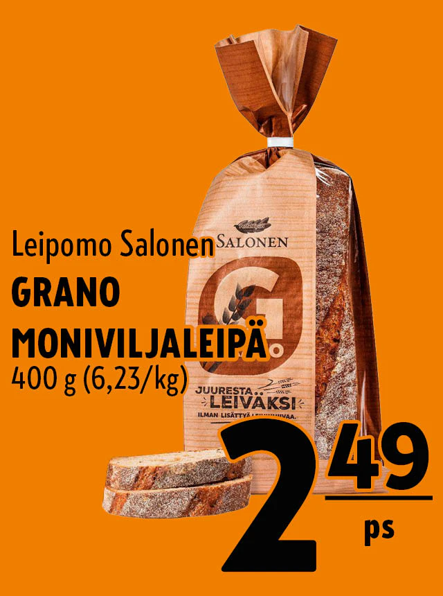 grano moniviljaleipä