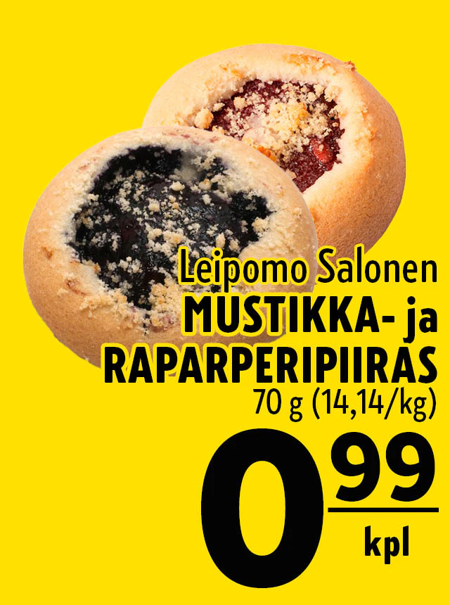 mustikka- ja raparperipiiras