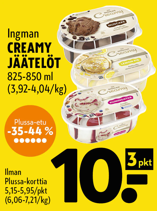 Creamy jäätelöt