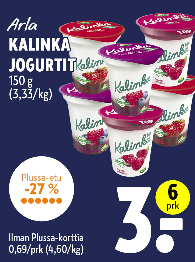 kalinka jogurtit