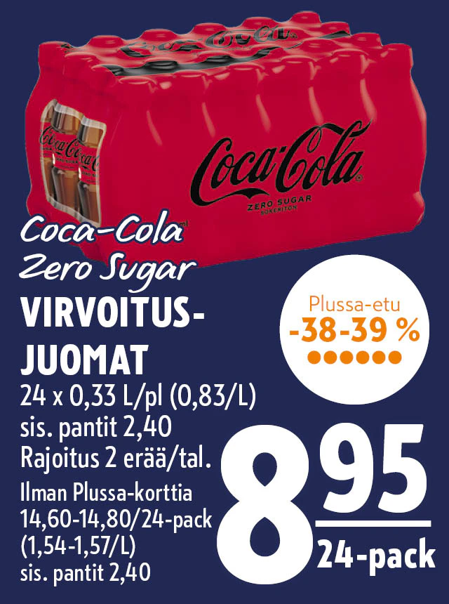 cocacola ja zerocola