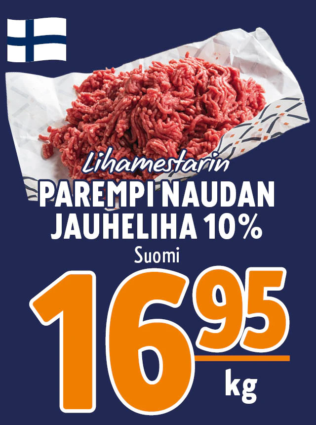 naudan jauheliha 10%