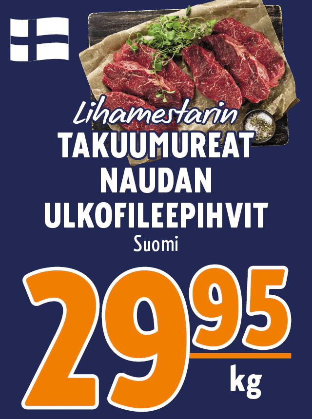 Naudan ulkofileepihvit