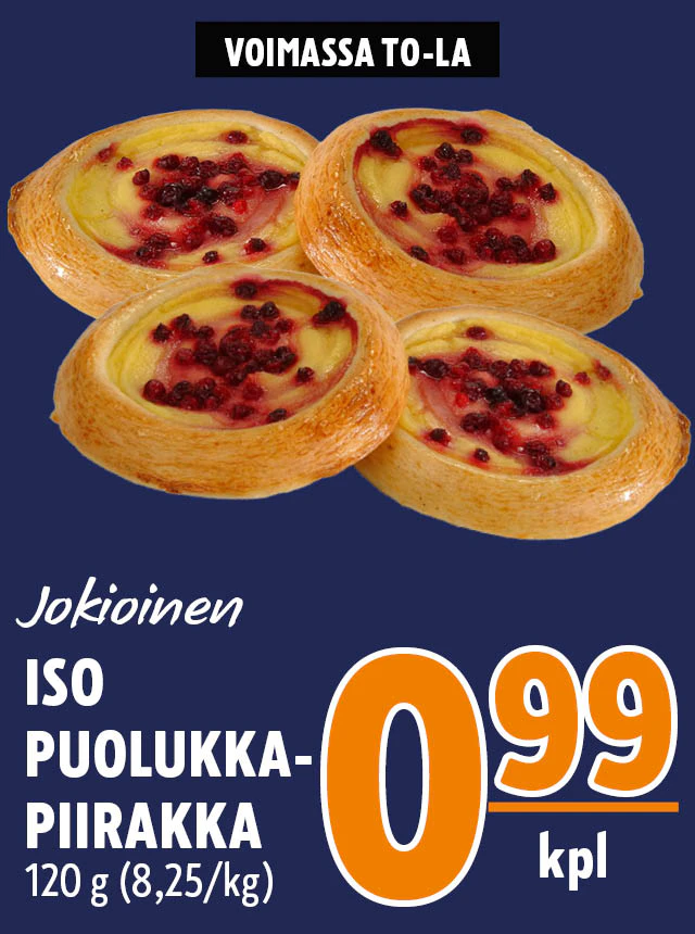 iso puolukkapiirakka