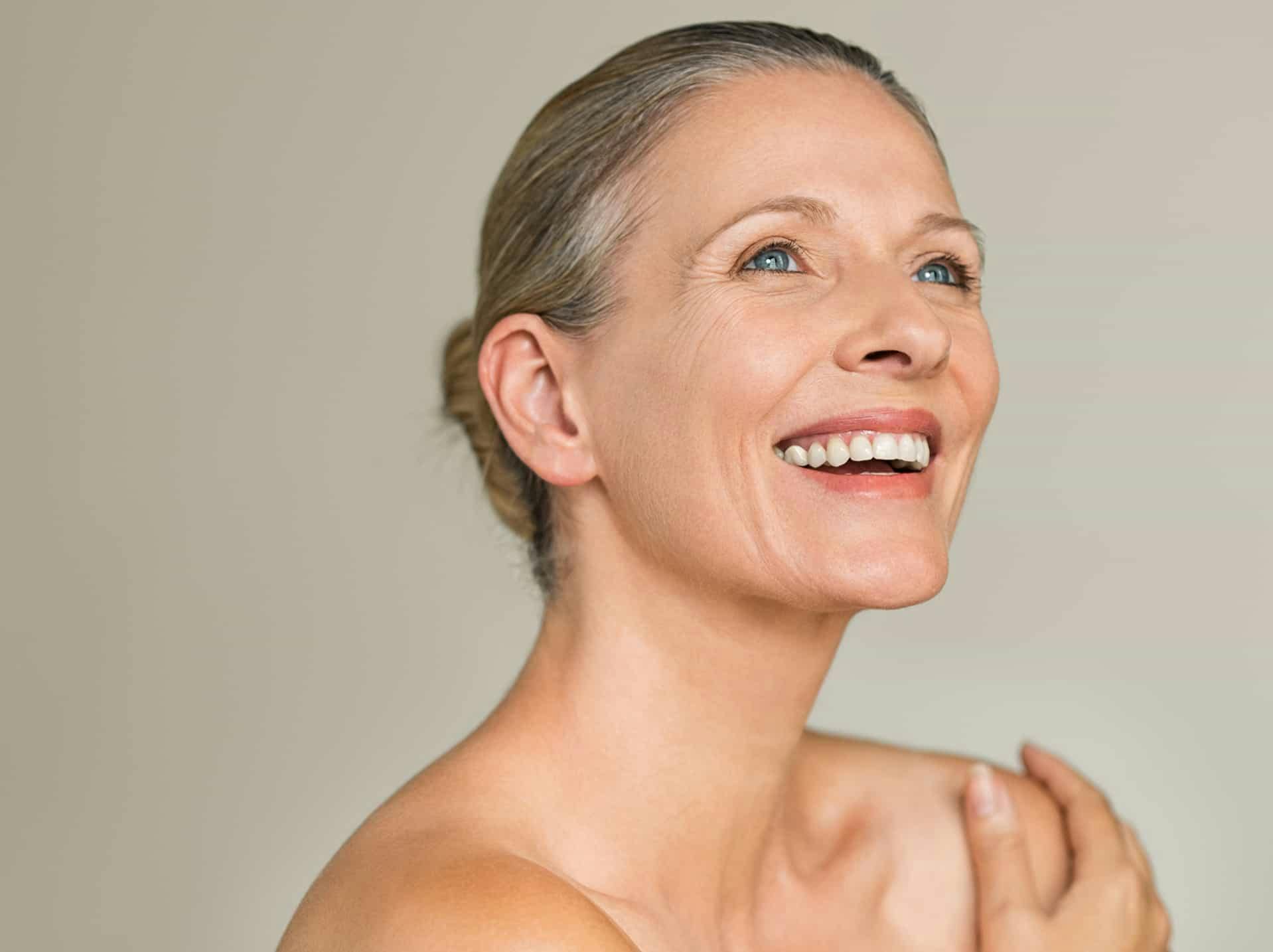 Woman laughing