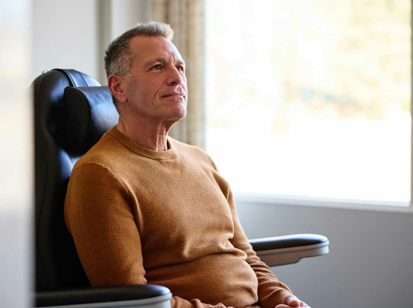 man sitting in chair