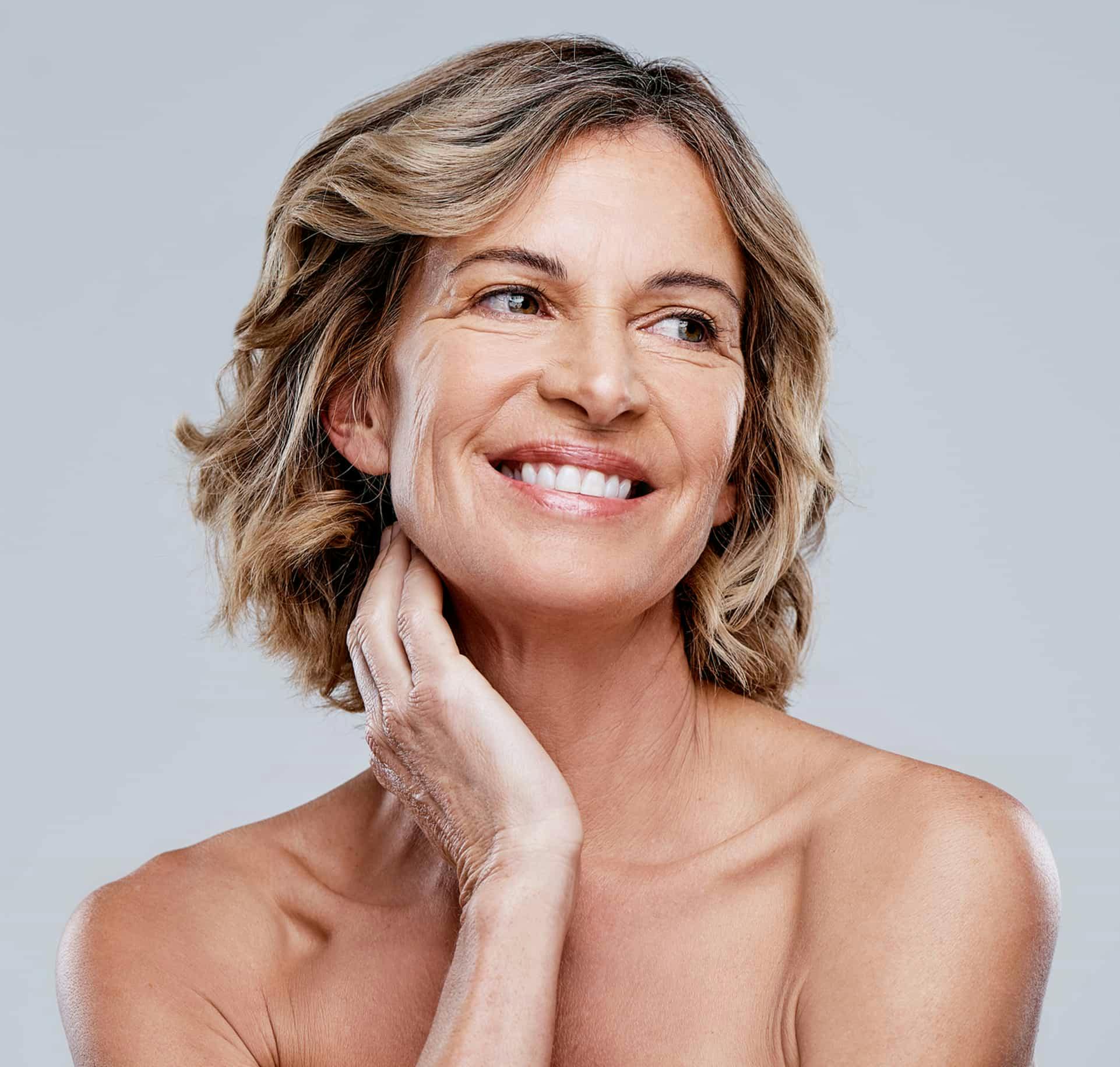 Woman smiling