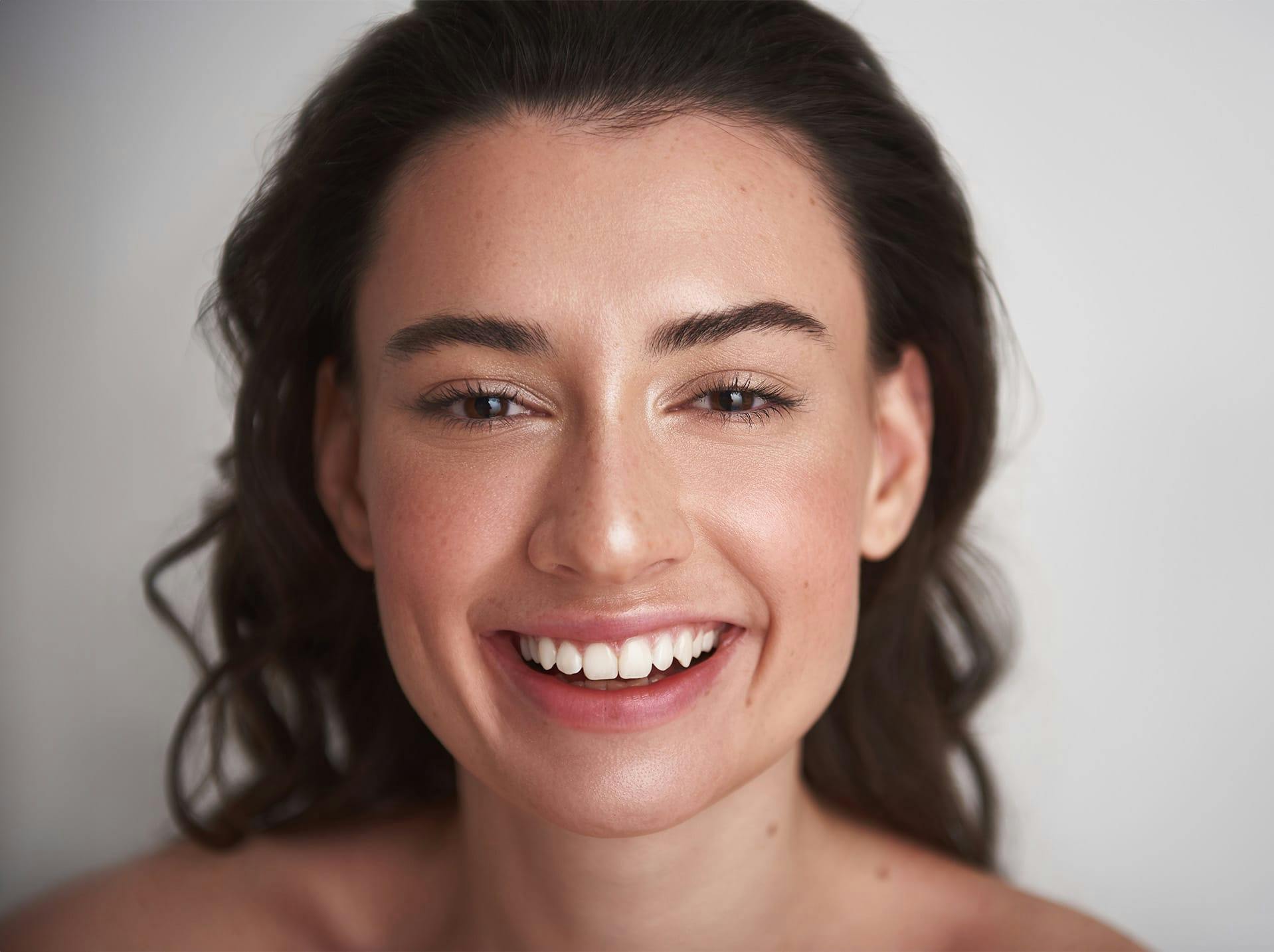 Woman during facial treatment