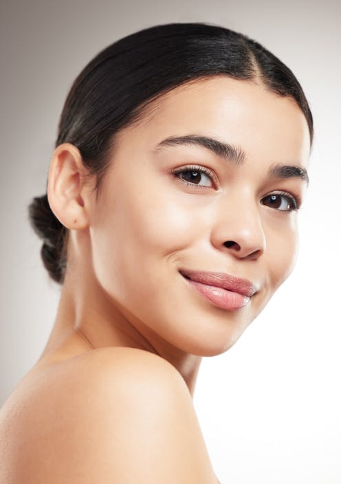 Woman smiling