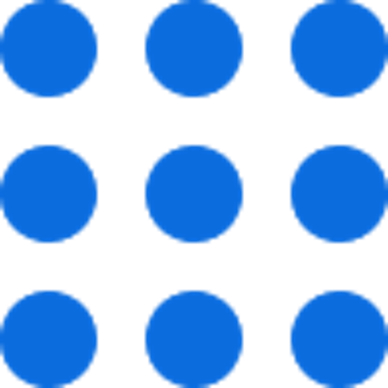 A 3 by 3 grid of dots, all 9 selected