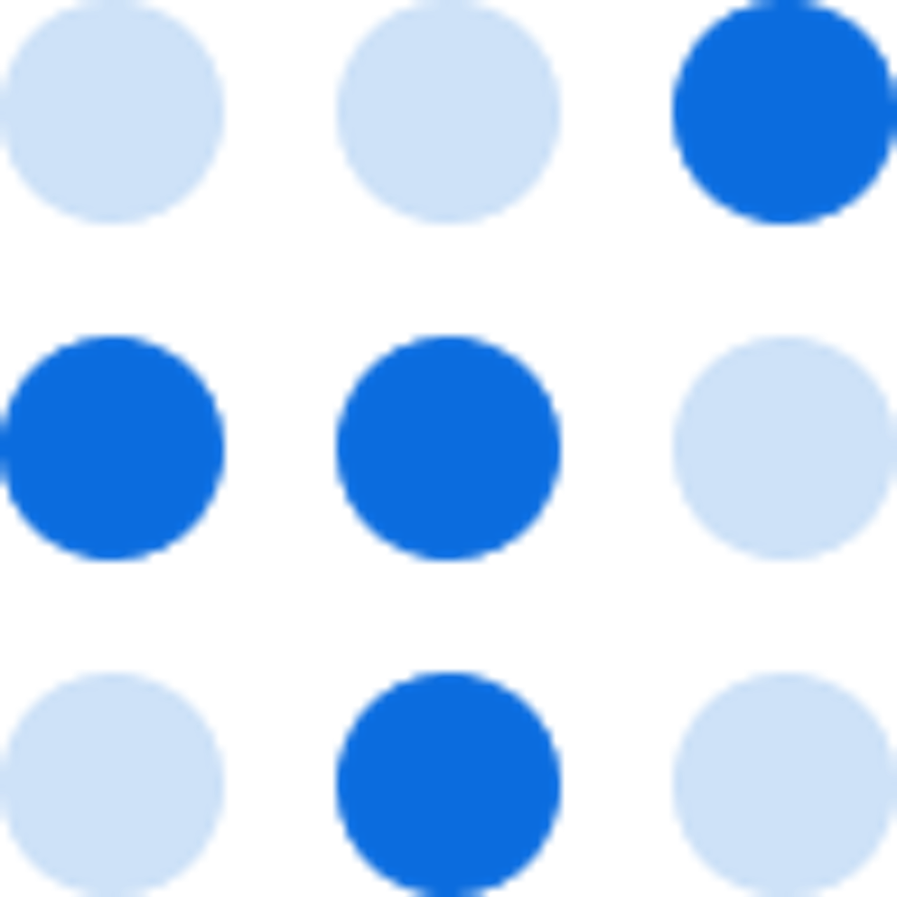 4 of 9 dots are selected