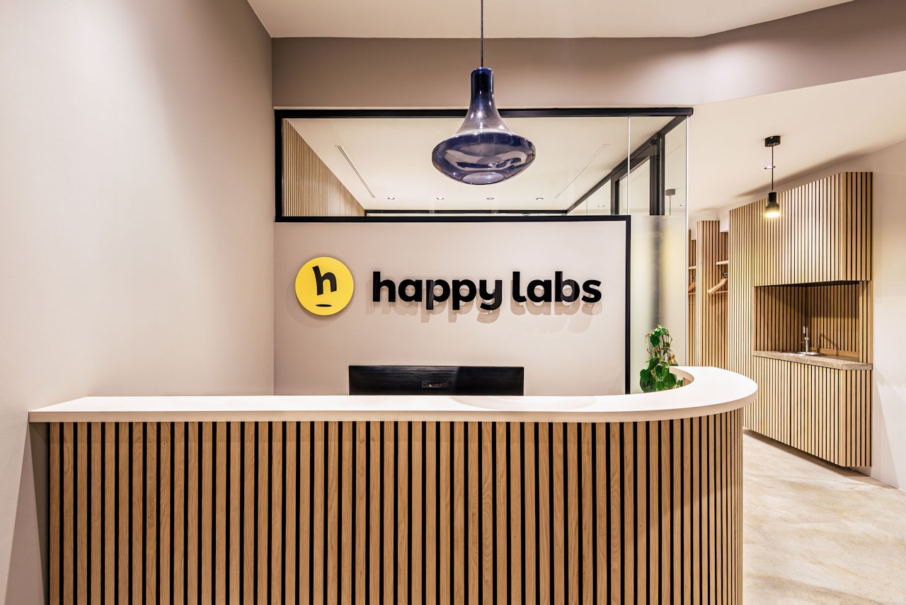 Balie van Happy Labs
