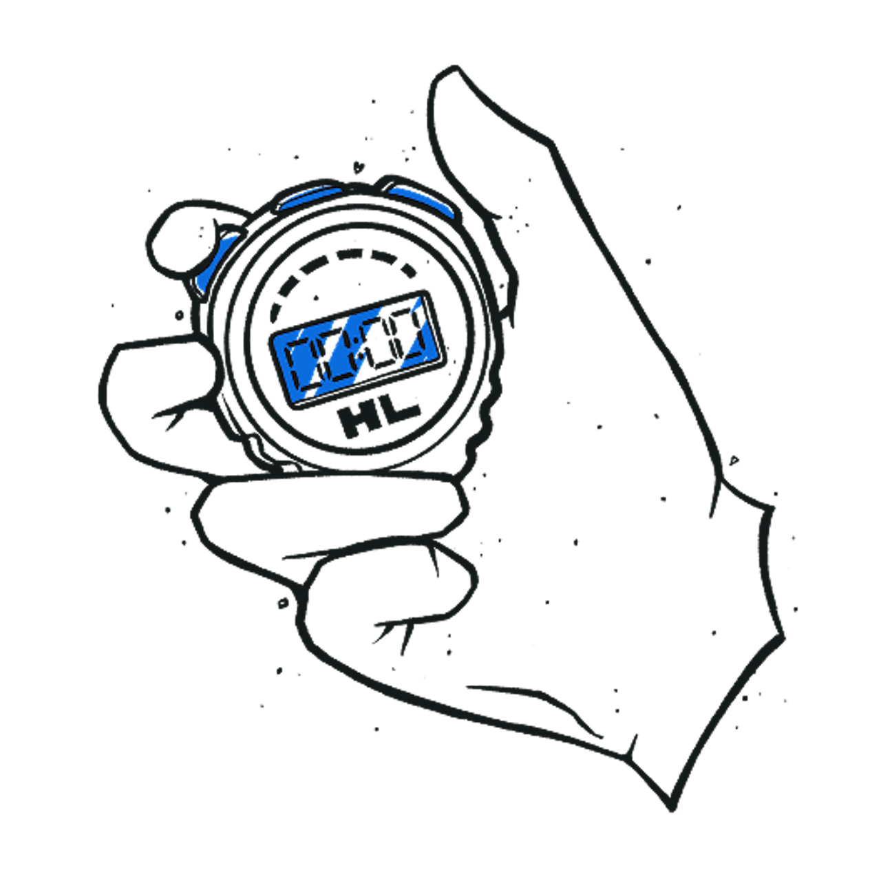 Illustration with stopwatch