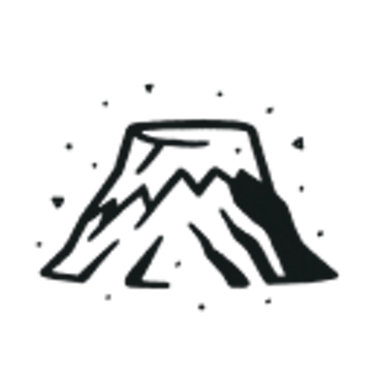 Plateau on a mountain