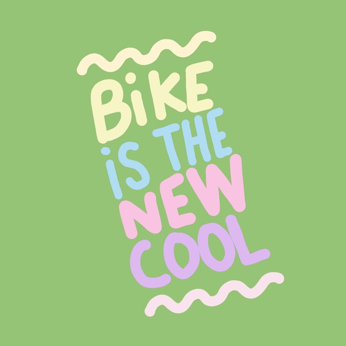Illustration Bike Is The New Cool ©Vélotafons !