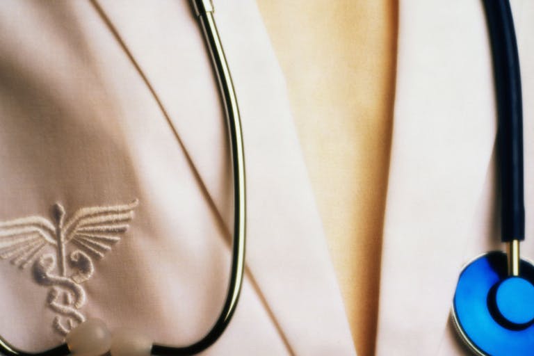 Physician Wearing Stethoscope