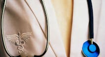Physician Wearing Stethoscope