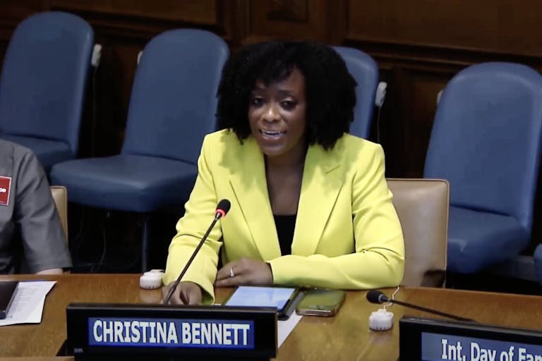 christina bennett UN ‘Baby Olivia’ goes to the UN, with impassioned speech celebrating International Day of Families featured image