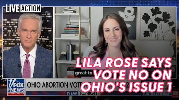 Lila Rose Says VOTE NO on Ohio's ISSUE 1 | Lila Rose on Fox News @ Night thumbnail