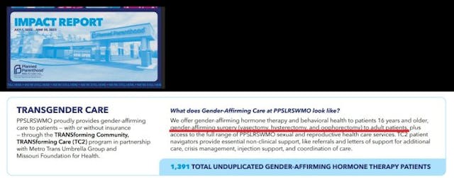 Planned Parenthood Great Rivers “gender-affirming surgery” for adults Planned Parenthood Great Rivers transgender surgery to adults