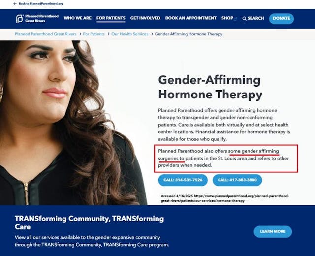 Planned Parenthood Great Rivers offers transgender surgeries in St Louis area