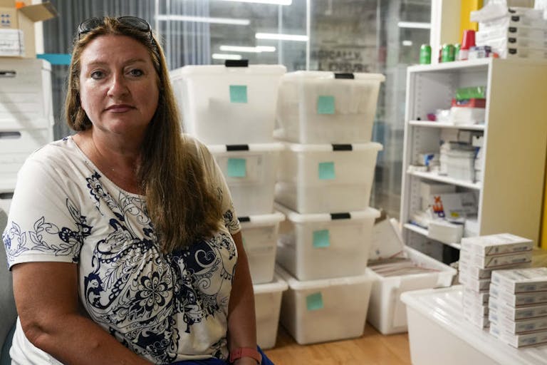 Photo by Kayla Bartkowski/The Boston Globe via Getty Images Group sends abortion pills to pro-life states - Angel Foster