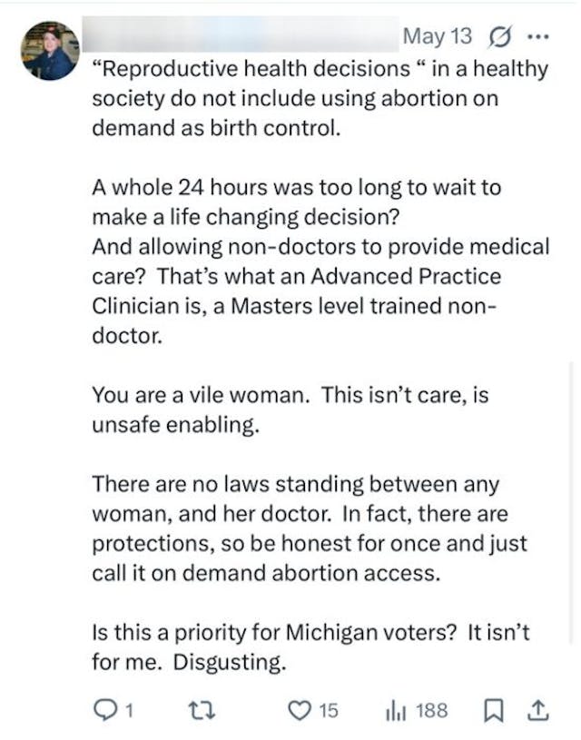 Michigan governor ‘overjoyed’ as judge strikes down laws meant to protect abortion seekers image