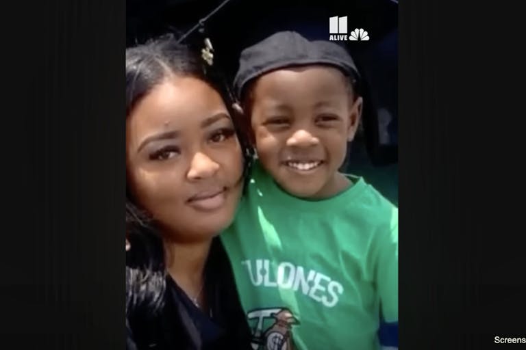 Adriana Smith and her son.