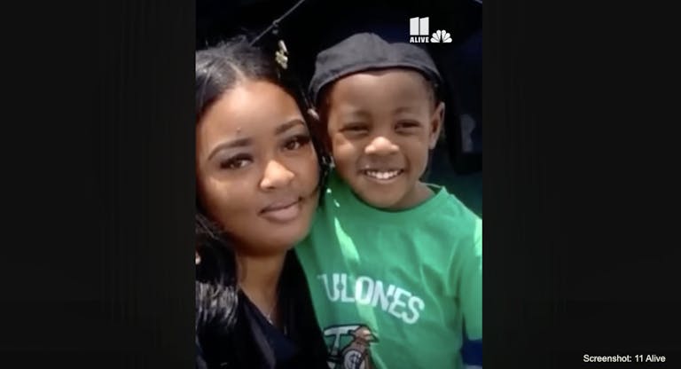 Adriana Smith and her son.