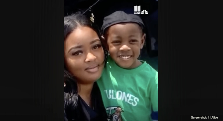 Adriana Smith and her son.
